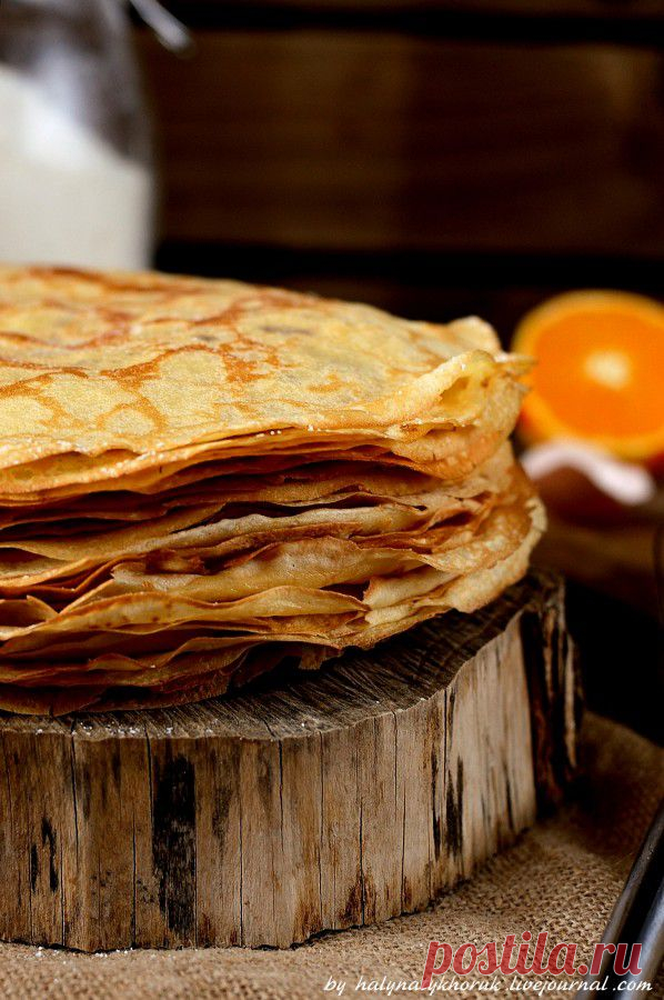 halynatykhoruk: Filloas de naranja или апельсиновые блинчики