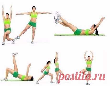 5 быстрых упражнений для плоского живота