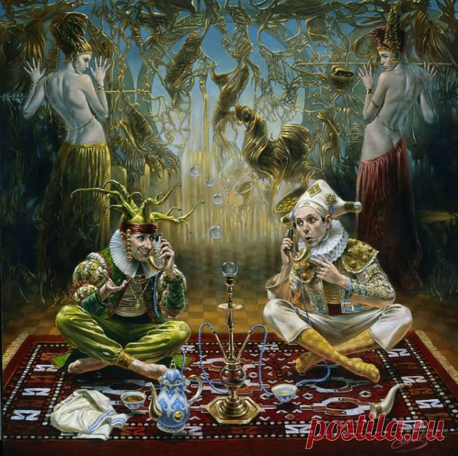 Illusions of Absurdity. Cock’n’Bull Story Tellers, Michael Cheval (Михаил Хохлачев), арт галерея живописи. Страница get.