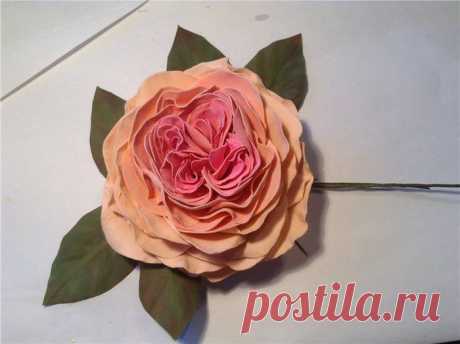Роза из фоамирана мастер класс