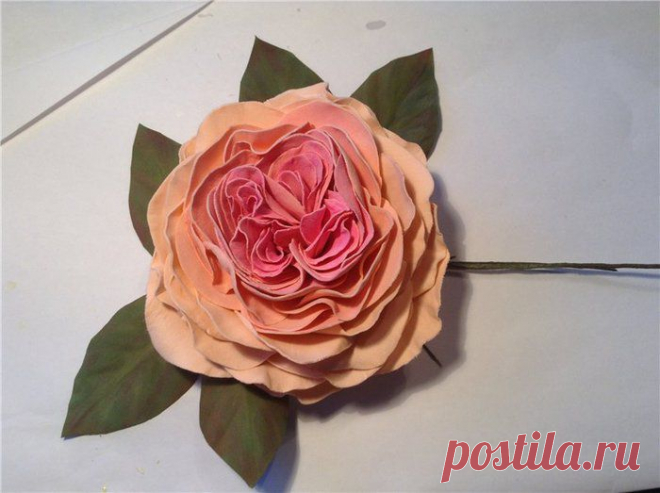Роза из фоамирана мастер класс