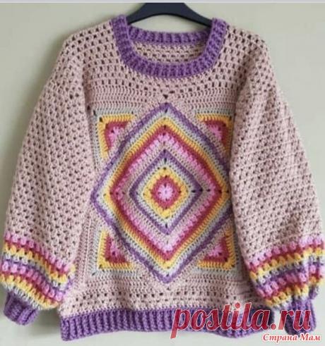 Изделия с мотивом "бабушкин квадрат" - 19 - Все в ажуре... (вязание крючком) - Страна Мам