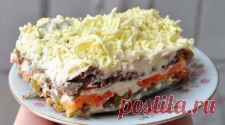 Печеночный салат - классный салат