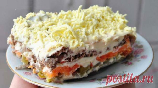 Печеночный салат - классный салат