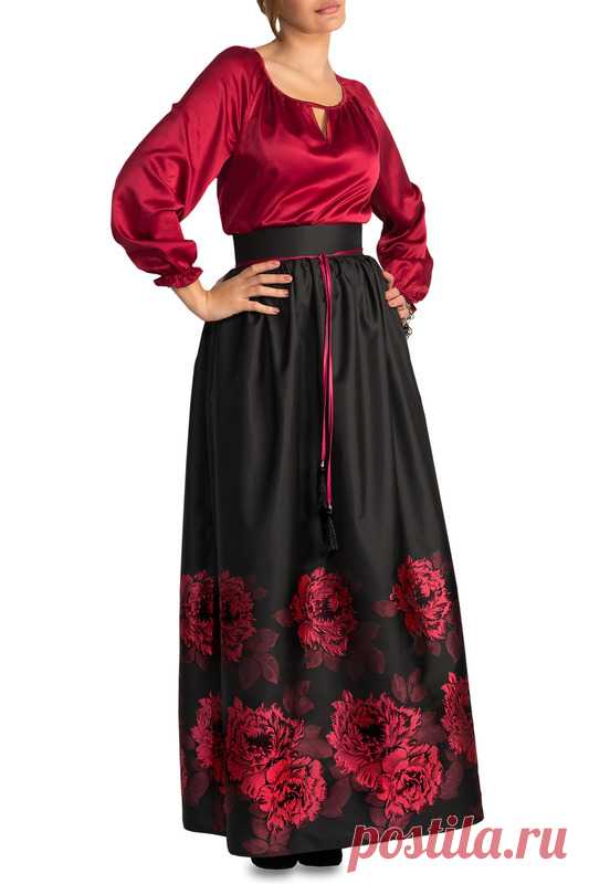 Купить Юбка CLEVER 102614 ЧЕРНЫЙ, БОРДОВЫЙ со скидкой в интернет-магазине kupivip.ru - распродажа