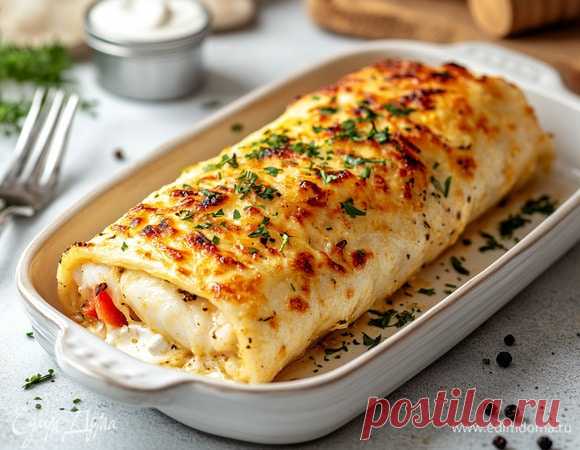 Рыба, запеченная в лаваше — Пошаговый рецепт приготовления с фото 2025 | Простые и вкусные рецепты в домашних условиях EdimDoma.ru