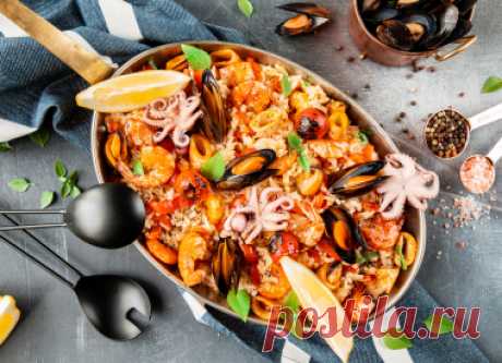 Паэлья с морепродуктами : рецепт с фото, как приготовить пошагово – Утконос Онлайн