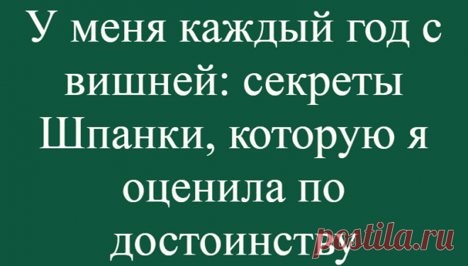 У меня каждый год с вишней: секреты Шпанки, которую я оценила по достоинству
Вишня — популярное среди садоводов плодовое дерево. Шпанка представляет собой уникальный гибрид вишни и черешни, селекция которого произошла естественным путем. Исходные сорта, из которых она получилась, неизвестны. Вишня Шпанка. Иллюстрация для статьи используется с сайта newogorod.ru Описание Шпанки Больше двух...
Читай дальше на сайте. Жми подробнее ➡