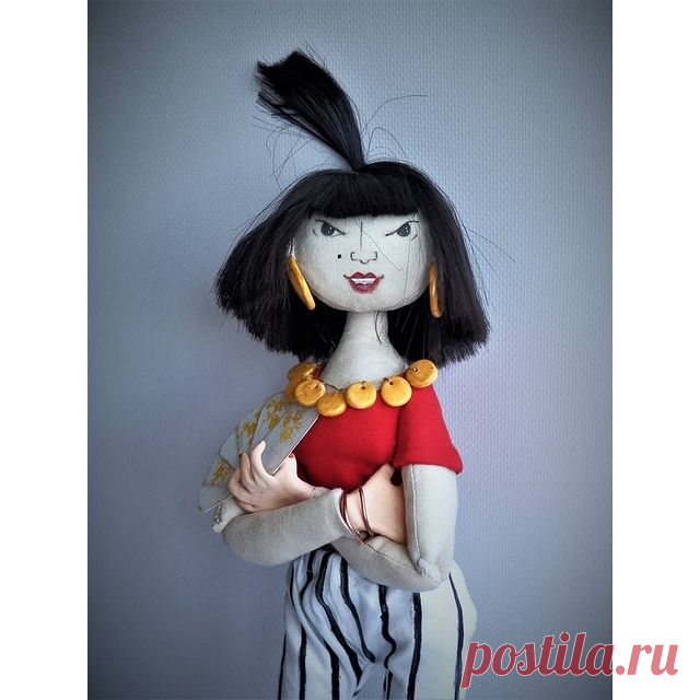 Photo by Кукла ручной работы куклаброшь on June 01, 2021.