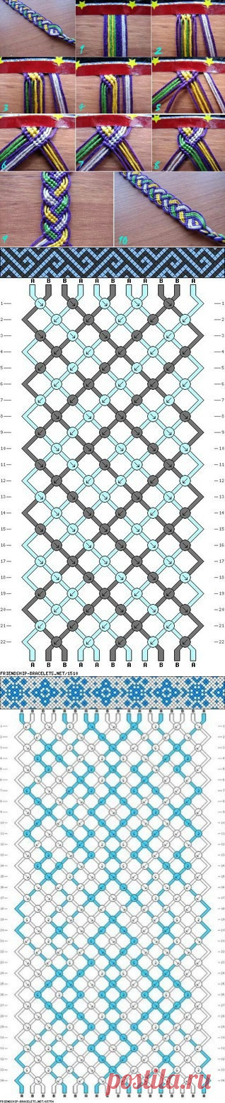 Схемы для фенечек.