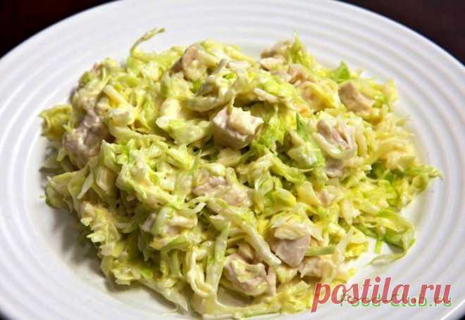 Салат с курицей и капустой / Мясные / Кулинарные рецепты - Фуд-клаб.ру