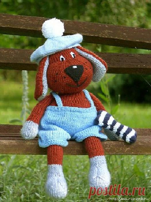 вязаная собачка