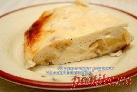 Творожная запеканка с бананами