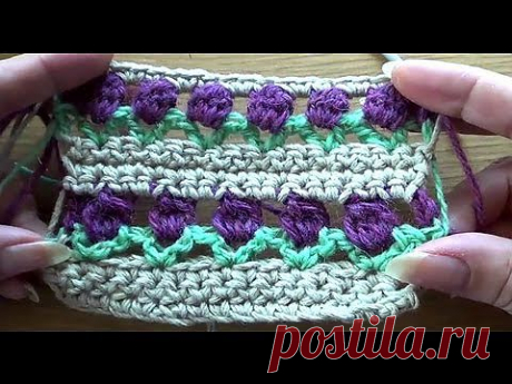 Узоры крючком. Цветочная поляна - YouTube