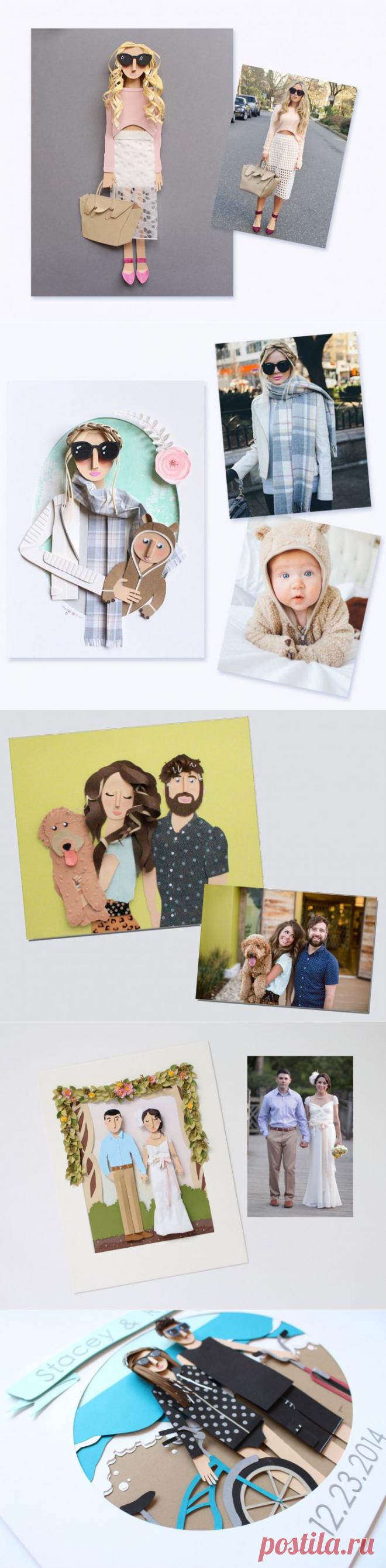 Коллажи по фото (трафик) / Бумага и карандаши (скрапбукинг, оригами, и т.д.) / ВТОРАЯ УЛИЦА