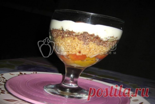 Очень вкусный десерт 

Ингредиенты:2 шт. сахарного песочного печенья,40 г сливочного масла,4 ст. ложки консервированных ананасов, кусочками (или коктейль из кусочков манго, гуавы и ананасов),40 г шоколада,30-40 г сыра тве…