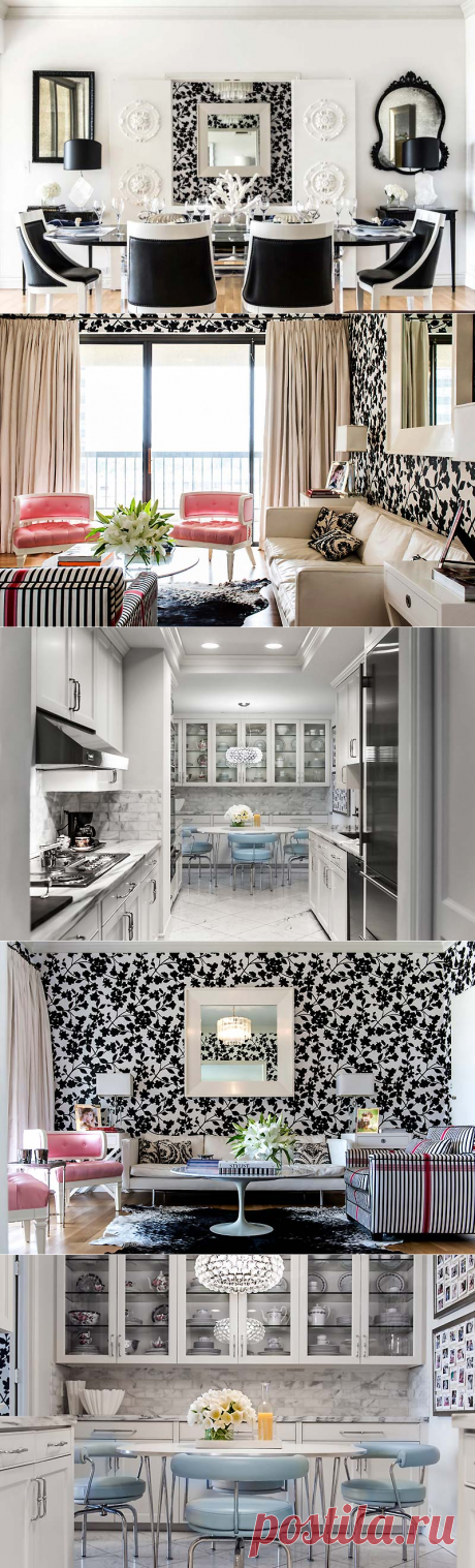 Монохромный интерьер от дизайнера Janet Rice / Декор / Архимир