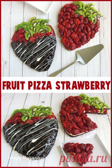 Fruit Pizza Strawberry - plain or chocolate covered