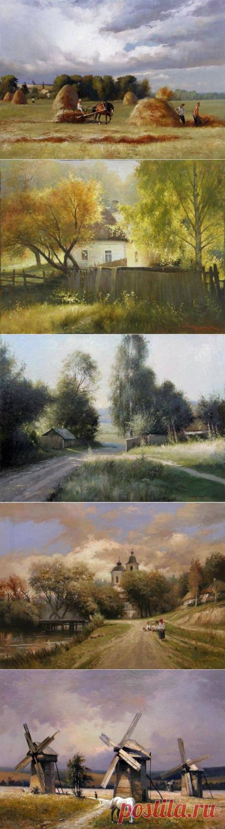 Художник Юрий Журка|Чудесный сельский пейзаж