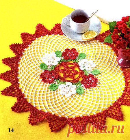 Вяжем ажурную салфетку Конкурс 