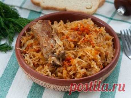 Капуста, тушеная с ребрышками - простой и вкусный рецепт с пошаговыми фото