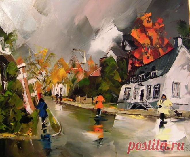 Канадский художник Albini Leblanc. Миниатюры мастихином | Usenkomaxim.ru