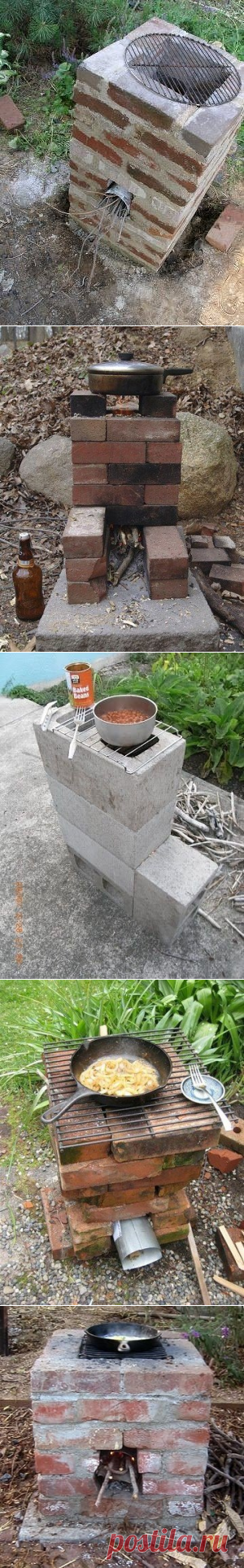 Как с минимальными затратами сделать плиту для приготовления пищи на свежем воздухе