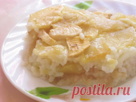 Яблочно-рисовая запеканка | ГОТОВИМ ВКУСНО И ПО-ДОМАШНЕМУ