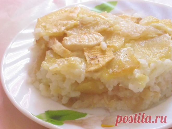 Яблочно-рисовая запеканка | ГОТОВИМ ВКУСНО И ПО-ДОМАШНЕМУ
