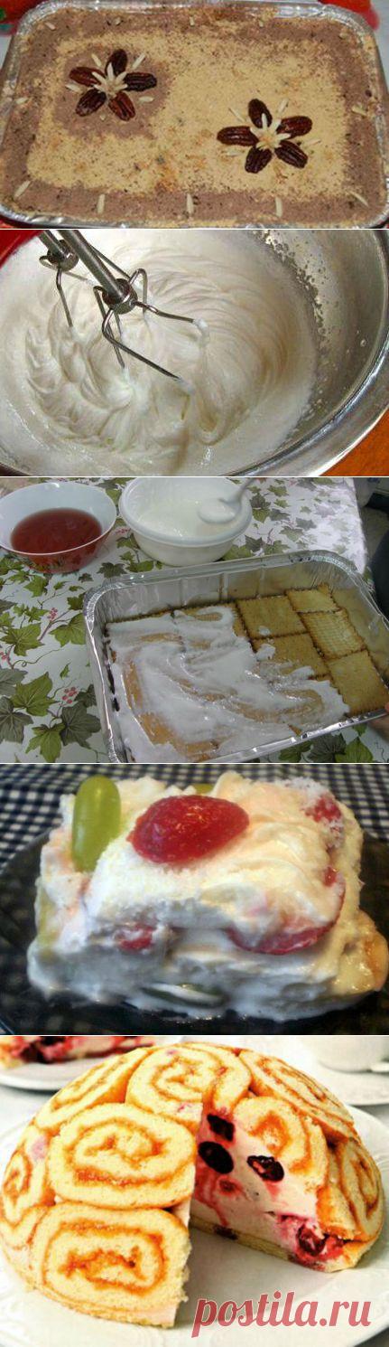 Торт из фруктов без выпечки