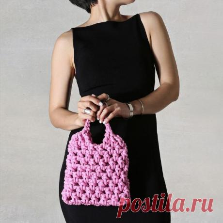 Как связать модную авоську крючком