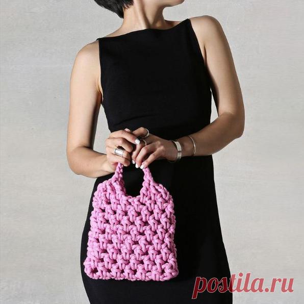 Как связать модную авоську крючком