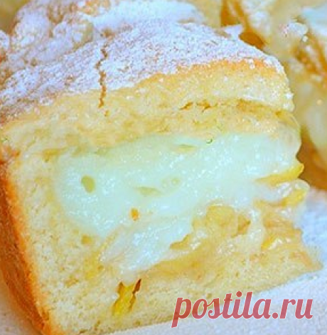 яблочный пирог с нежным кремом