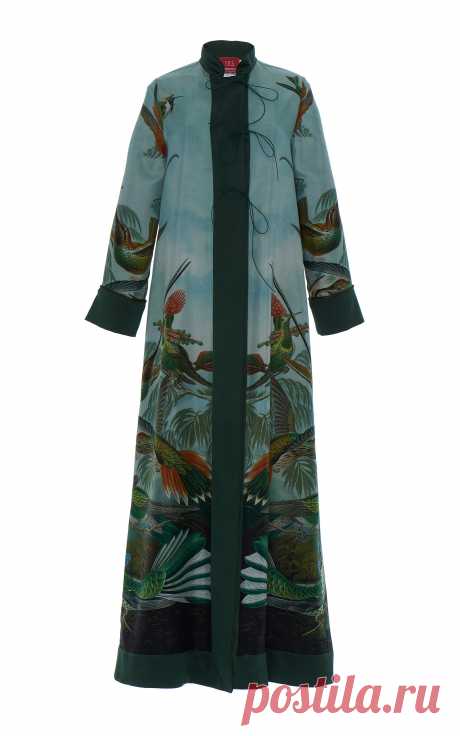 Artistic Bird Print Euribia Robe Dress by For Restless | Moda Operandi