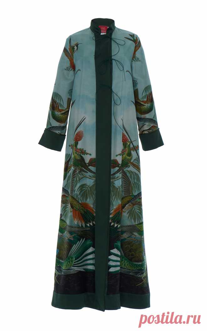 Artistic Bird Print Euribia Robe Dress by For Restless | Moda Operandi
