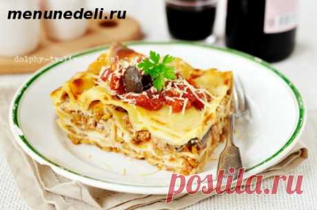 Лазанья в мультиварке - рецепт с пошаговыми фото / Меню недели