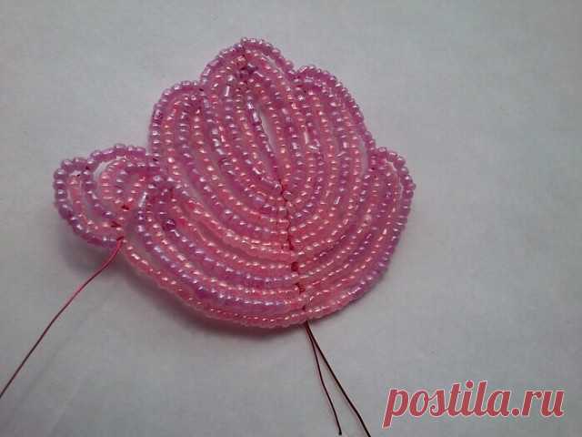 Красивый цветочек из бисера — Сделай сам, идеи для творчества - DIY Ideas