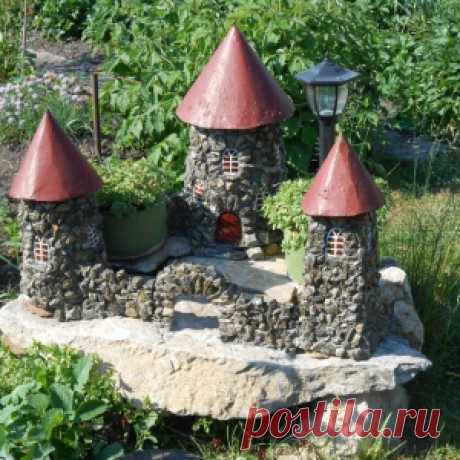 Замок из щебёнки. Мастер класс.