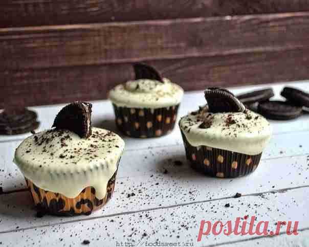 Oreo капкейки с мягким сливочным кремом