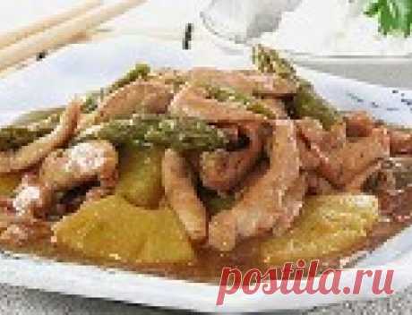 Курица с ананасом по-китайски