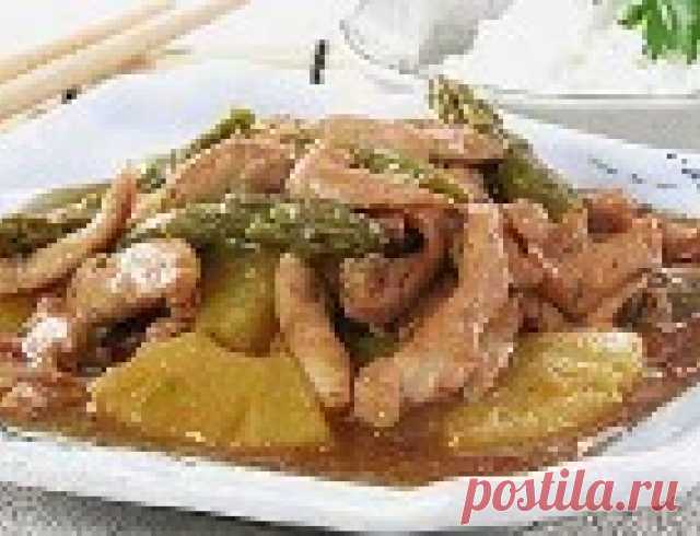 Курица с ананасом по-китайски