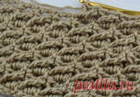 Узор Косые столбики | Crochet by Ellej | Вязание крючком от Елены Кожухарь