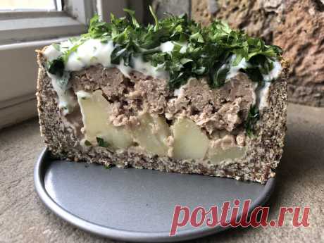 Пирог с мясом и картофелем без муки | Лена Филатова