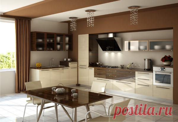 Примеры оформления кухни цвета кофе с молоком — Мой дом