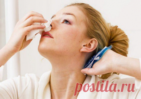 Как остановить кровь из носа правильно и быстро