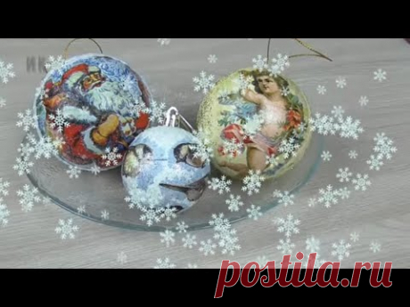 Декор новогодних шаров/Christmas balls decor
