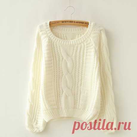 Women-s-Loose-font-b-Sweater-b-font-Lantern-Sleeve-Long-sleeved-Round-Neck-Short-Paragraph.jpg (800×800)