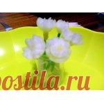 Цветы из мелкого лука - кулинарный рецепт