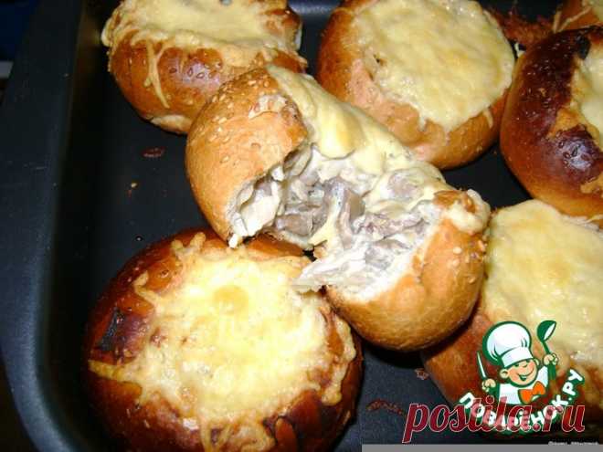 Жюльен в булочке Кулинарный рецепт