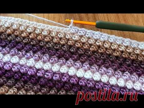 Beautiful Crochet Stitch for Baby Blanket, the easiest and fastest Crochet Pattern for beginners